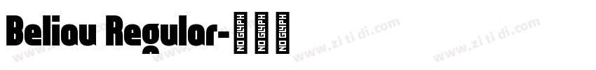 Beliau Regular字体转换